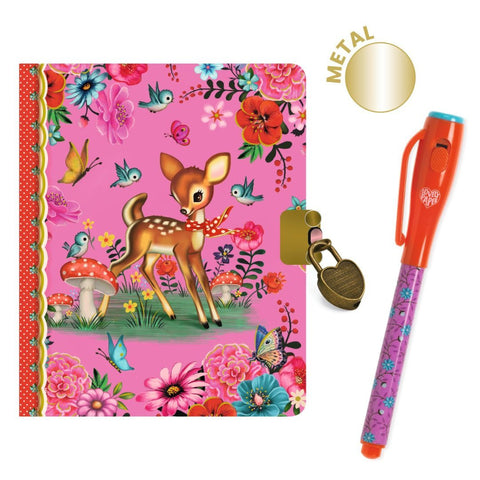 Fiona Little Secret Notebook & Magic Pen - By Djeco