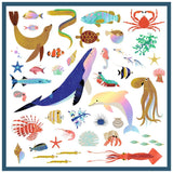 Ocean - 160 Metallic Stickers by Djeco, 2nd sheet