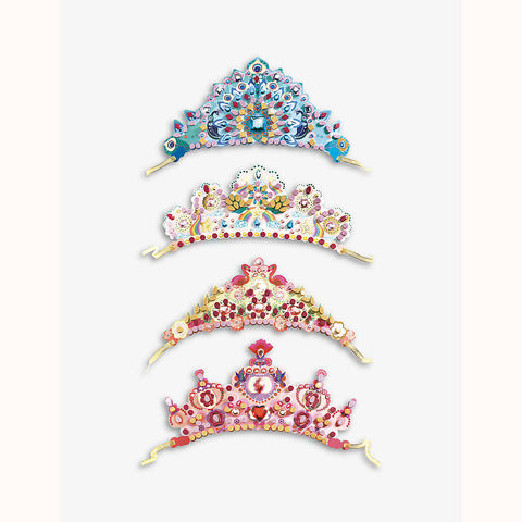 DIY Mosaic Tiaras, finished tiaras 