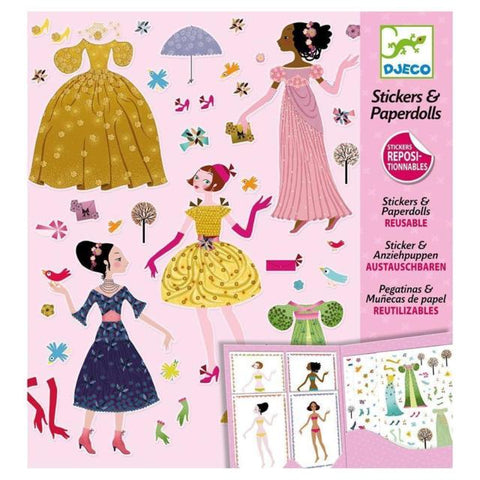 Stickers & Paperdolls by Djeco, front cover 